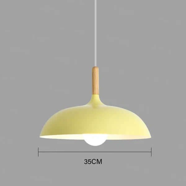 Scandinavian oak ceiling light 7
