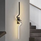NovaGlow Up-Down LED Wall Light Sconce Matte Black Finish | Deretia
