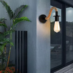 Mirello | Hemp Rope Iron Wall Lamp | Deretia