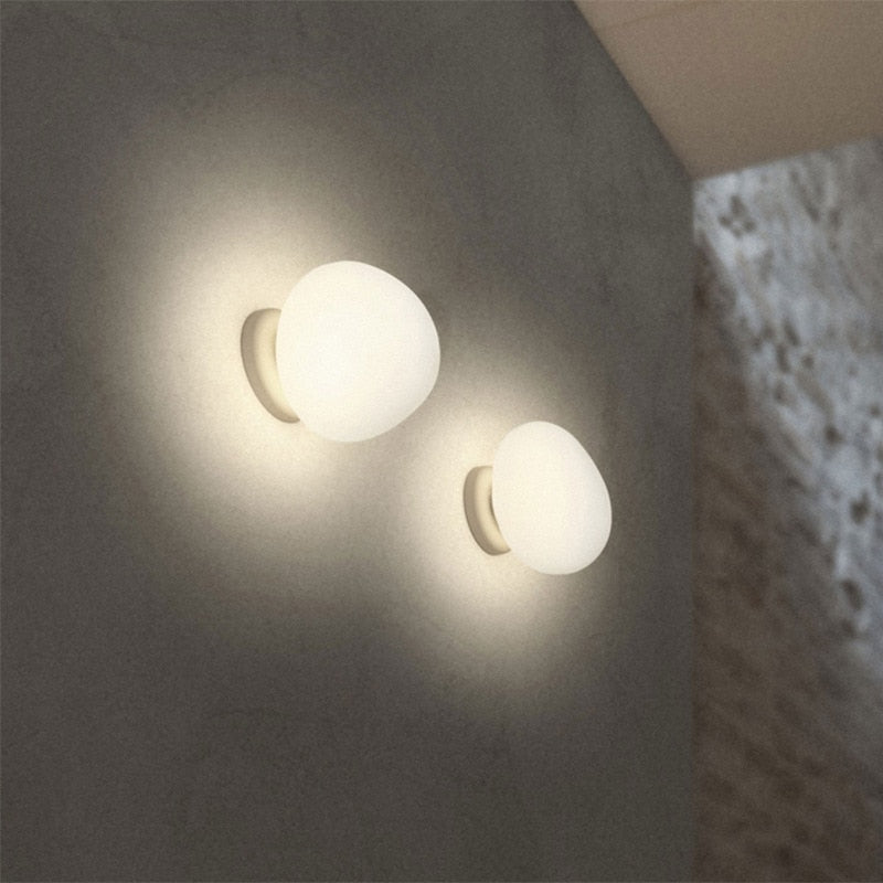 Pebblea Wall Lamp Water Inspired Pebble Shaped Light in Four Sizes
