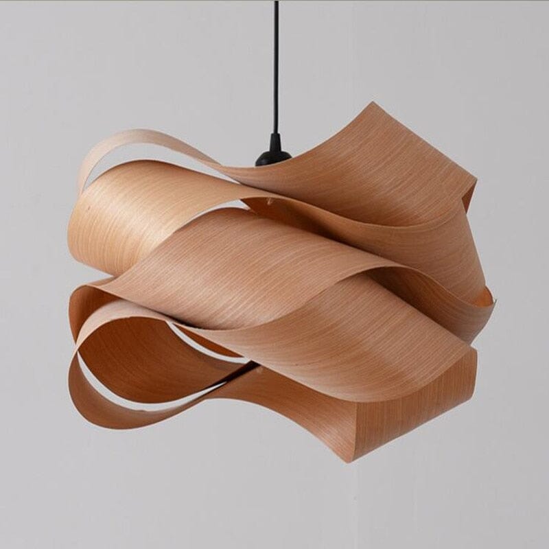 SylvaWood Wood Skin Pendant Lights - Natural Wood Texture | Deretia
