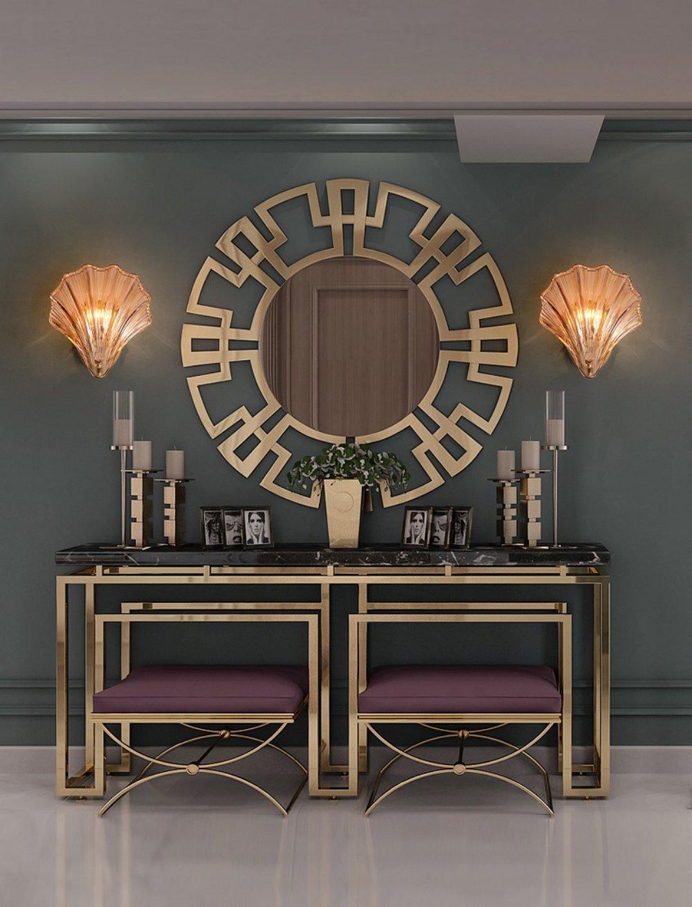 Lâmpada de Parede Brilho de Concha do Mar Iluminação Ambiente Inspirada no Mar