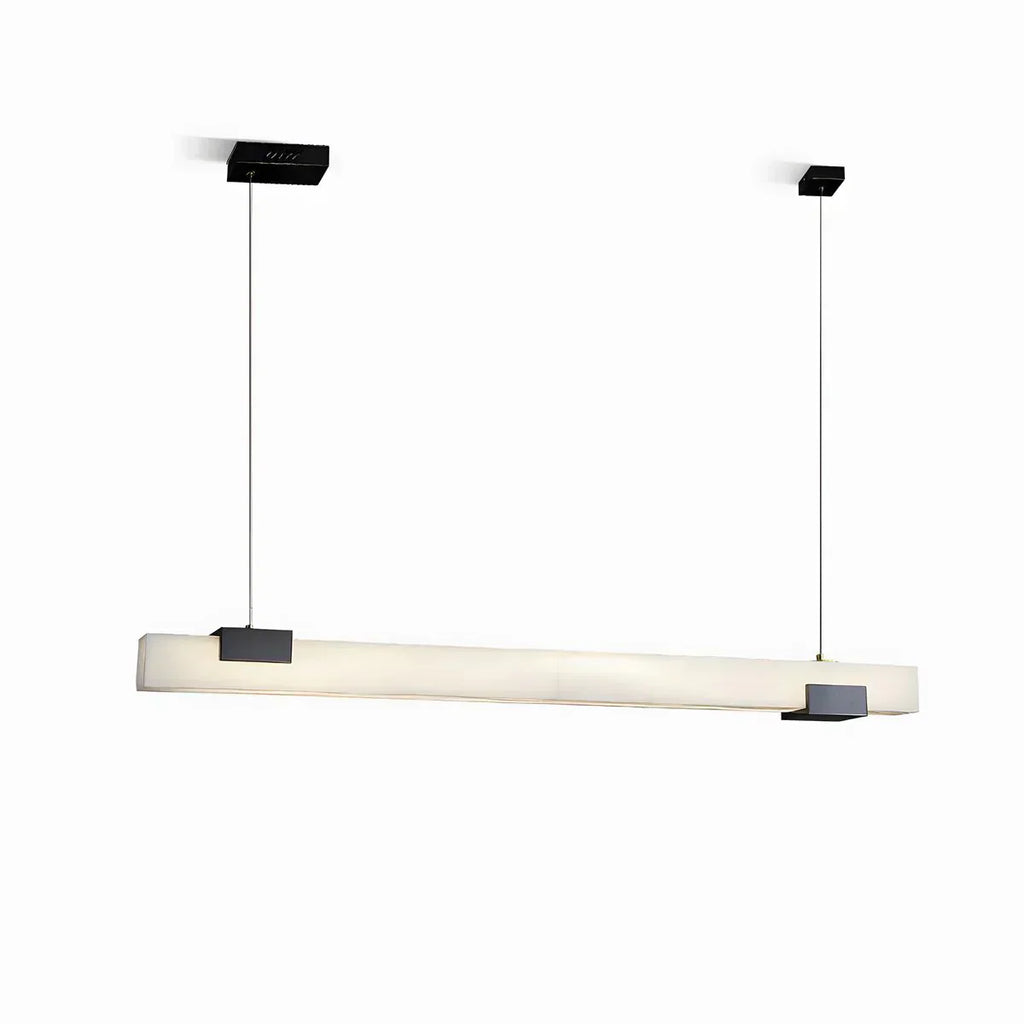 Aurelia Alabaster Bar Pendant Light for Dining Rooms | Deretia