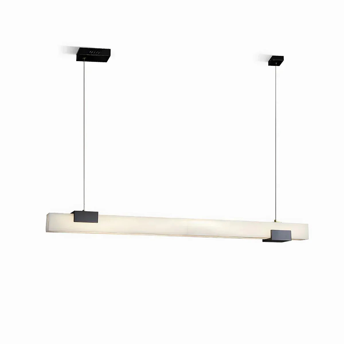 Aurelia Alabaster Bar Pendant Light for Dining Rooms | Deretia