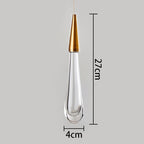 Aurelia Golden Droplet Pendelleuchte mit Kristalleffekt | Deretia