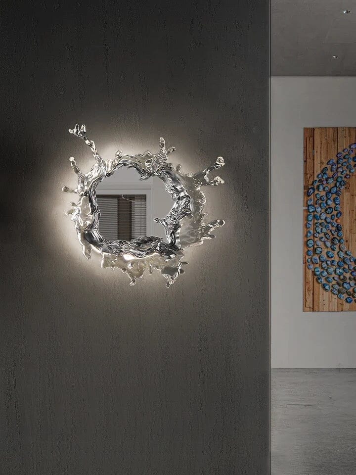 Water Splash LED Mirror Wall Lamp With Waterproof Resin Design