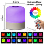 LumaOrb | Color-Changing Touch Bedside Lamp with Remote | Deretia