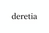 simple written logo for deretia