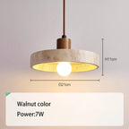 Marvelle | Natural Stone Pendant Lamp Featuring E27 LED Bulb | Deretia